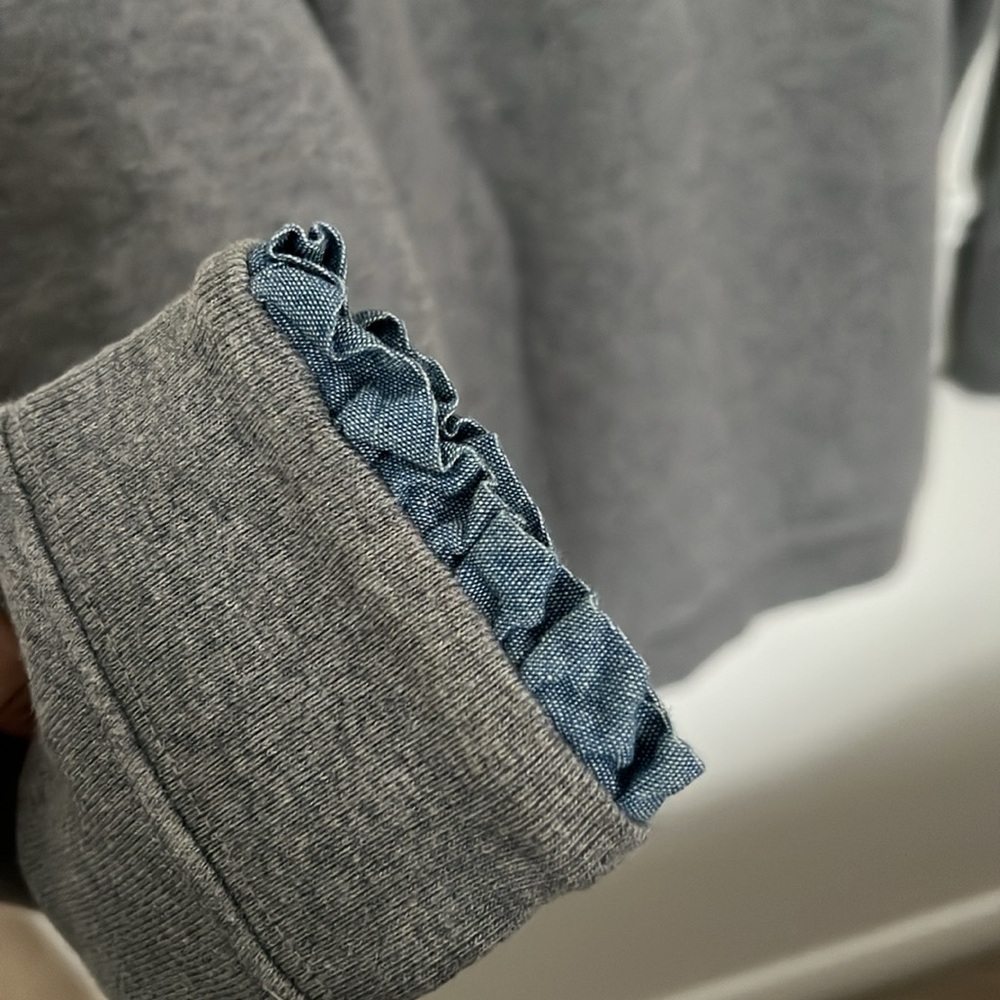 J.Crew Ruffle Sweatshirt - Picture 3 of 6